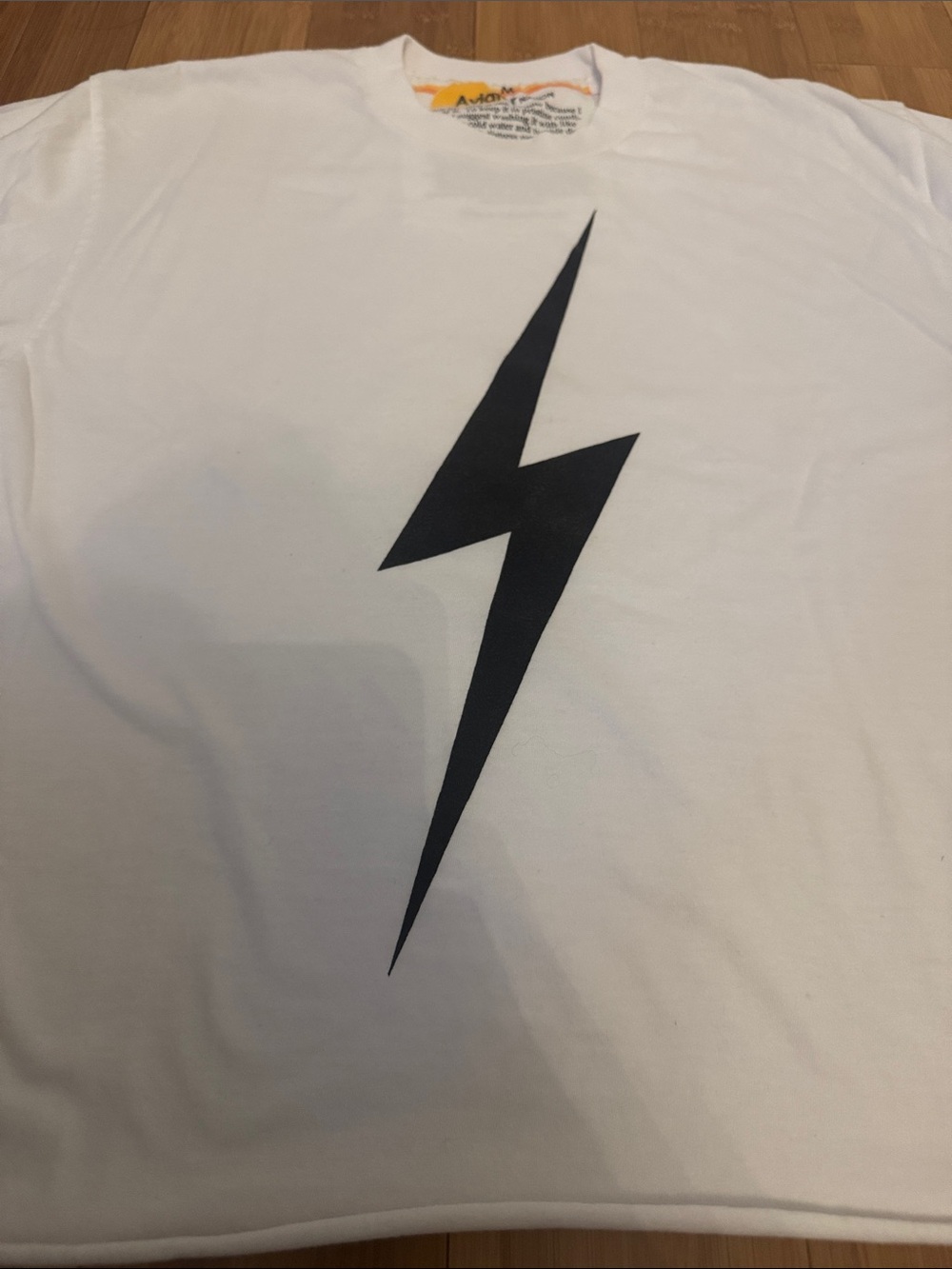 BOLT BOYFRIEND TEE - WHITE - Picture 6 of 7
